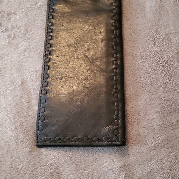 Saddle Leather dark brown organizer wallet Unisex - Picture 3 of 4